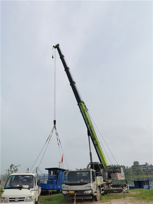 尚义县桥梁建设吊装案例